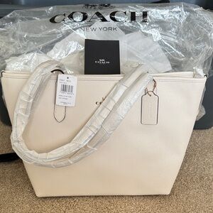 Coach Ivory Tote Bag